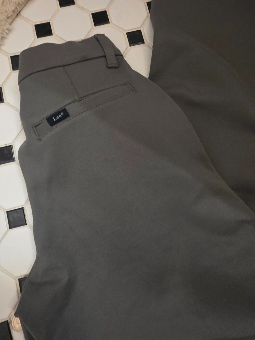 Olive green dress slacks